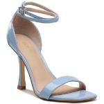 Dámske Kožené sandále Guess modrej farby z koženky vo veľkosti 39 v zľave na leto 