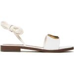 Dámske Kožené sandále Guess bielej farby vo veľkosti 35 v zľave na leto 