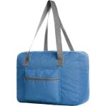 Cestovné tašky Halfar nebesky modrej farby v športovom štýle z polyesteru na zips objem 40 l 