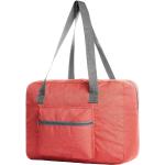 Cestovné tašky Halfar svetlo červenej farby v športovom štýle z polyesteru na zips objem 40 l 