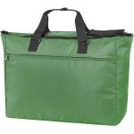 Cestovné tašky Halfar zelenej farby v modernom štýle z polyesteru na zips udržateľná móda 