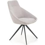 Jedálenské stoličky halmar oceľovo šedej farby v modernom štýle z kovu 