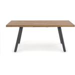 Jedálenské stoly halmar oceľovo šedej farby z dubového dreva 