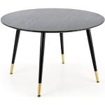 Jedálenské stoly halmar čiernej farby v elegantnom štýle z kovu 