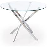 Jedálenské stoly halmar oceľovo šedej farby z kovu 