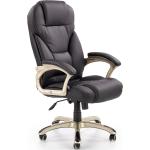 Kancelárske stoličky halmar tmavo hnedej farby v modernom štýle z kovu s opierkou na ruky 
