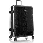 Dámske Veľké cestovné kufre heys čiernej farby s leopardím vzorom z plastu rotačné kolesá objem 133 l 