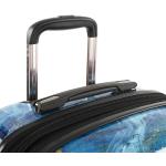 Dámske Malé cestovné kufre heys modrej farby z plastu rotačné kolesá 