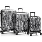 Dámske Súpravy kufrov heys bielej farby so zebrovým vzorom 