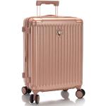 Dámske Malé cestovné kufre heys ružovej farby s kvetinovým vzorom z plastu rotačné kolesá objem 48 l 