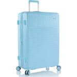 Dámske Veľké cestovné kufre heys svetlo modrej farby z polykarbonátu v zľave 