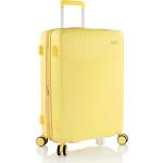 Dámske Stredné cestovné kufre heys žltej farby z polykarbonátu 