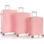 Dámske Súpravy kufrov heys ružovej farby z polykarbonátu 