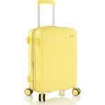 Dámske Malé cestovné kufre heys žltej farby z polykarbonátu v zľave 