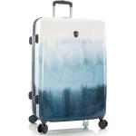 Dámske Veľké cestovné kufre heys modrej farby s batikovaným vzorom z plastu rotačné kolesá objem 132 l 