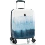 Dámske Malé cestovné kufre heys modrej farby s batikovaným vzorom z plastu rotačné kolesá objem 48 l 