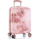 Dámske Malé cestovné kufre heys ružovej farby s batikovaným vzorom z plastu rotačné kolesá 