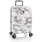 Pánske Malé cestovné kufre heys bielej farby s maskáčovým vzorom z plastu rotačné kolesá objem 48 l 