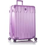 Dámske Veľké cestovné kufre heys fialovej farby v elegantnom štýle z plastu rotačné kolesá s motívom Lavender 
