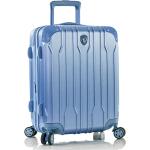 Dámske Malé cestovné kufre heys modrej farby v elegantnom štýle z plastu rotačné kolesá objem 57 l 