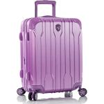 Dámske Malé cestovné kufre heys fialovej farby v elegantnom štýle z plastu rotačné kolesá objem 57 l s motívom Lavender 
