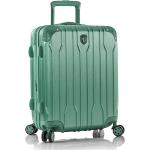 Dámske Malé cestovné kufre heys zelenej farby v elegantnom štýle z plastu rotačné kolesá objem 57 l 