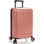 Dámske Malé cestovné kufre heys oranžovej farby rotačné kolesá 