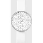 Dámske Náramkové hodinky Calvin Klein bielej farby s koža remienkom  materiál púzdra Oceľ s minerálnym sklíčkom 