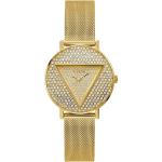 Dámske Náramkové hodinky Guess zlatej farby s oceľ remienkom  materiál púzdra Oceľ s minerálnym sklíčkom 