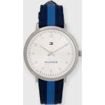 Dámske Náramkové hodinky Tommy Hilfiger modrej farby s koža remienkom  materiál púzdra Oceľ 