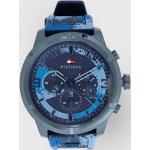 Pánske Náramkové hodinky Tommy Hilfiger tmavo modrej farby z plastu s oceľ remienkom  materiál púzdra Oceľ 