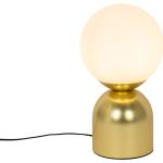 Stolové lampy Qazqa zlatej farby v elegantnom štýle zo skla stmievateľné v zľave kompatibilné s E27 