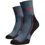 Termo ponožky oceľovo šedej farby v športovom štýle z bavlny 38 
