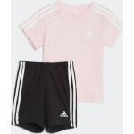 Detské tričká adidas Essentials ružovej farby v športovom štýle z bavlny do 24 mesiacov s okrúhlym výstrihom v zľave udržateľná móda 