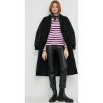 Dámske Zimné kabáty G-Star Raw BIO čiernej farby z bavlny udržateľná móda 