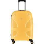 Pánske Stredné cestovné kufre žltej farby z plastu 