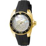Dámske Náramkové hodinky Invicta zlatej farby vyrobené Švajčiarsko s quartz pohonom s oceľ remienkom  materiál púzdra Oceľ s vodeodolnosťou 10 Bar 