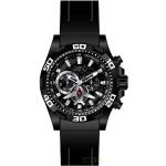 Pánske Náramkové hodinky Invicta čiernej farby v leteckom štýle vyrobené Japonsko s quartz pohonom s vodeodolnosťou 10 Bar 