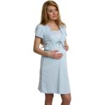 Italian Fashion Italian Fashion Felicita nočná košieľka pre tehotné a na kojenie, Veľkosť M, Farba nebesky modrá