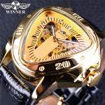 Pánske Náramkové hodinky winner zlatej farby 