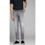 Pánske Slim Fit jeans JACK JONES sivej farby zo syntetiky v zľave 