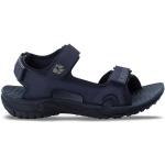 Pánske Športové sandále Jack Wolfskin Lakewood tmavo modrej farby z koženky vo veľkosti 42 na leto 