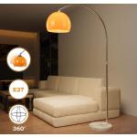 LED stojacie lampy oranžovej farby s nastaviteľnou výškou kompatibilné s E27 