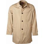 Pánske Jarné kabáty James & Nicholson pieskovej farby z polyesteru na zips 