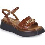 Dámske Kožené sandále JB Martin hnedej farby vo veľkosti 41 na leto 