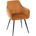 Jedálenské stoličky hnedej farby v modernom štýle z kovu 