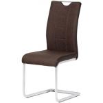 Jedálenské stoličky autronic sivej farby v modernom štýle z koženky 