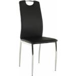 Jedálenské stoličky Kondela čiernej farby z kovu v zľave 