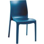 Jedálenské stoličky Rojaplast tyrkysovej farby v elegantnom štýle z polypropylénu 