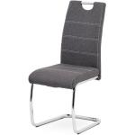 Jedálenské stoličky autronic sivej farby v modernom štýle z kovu 